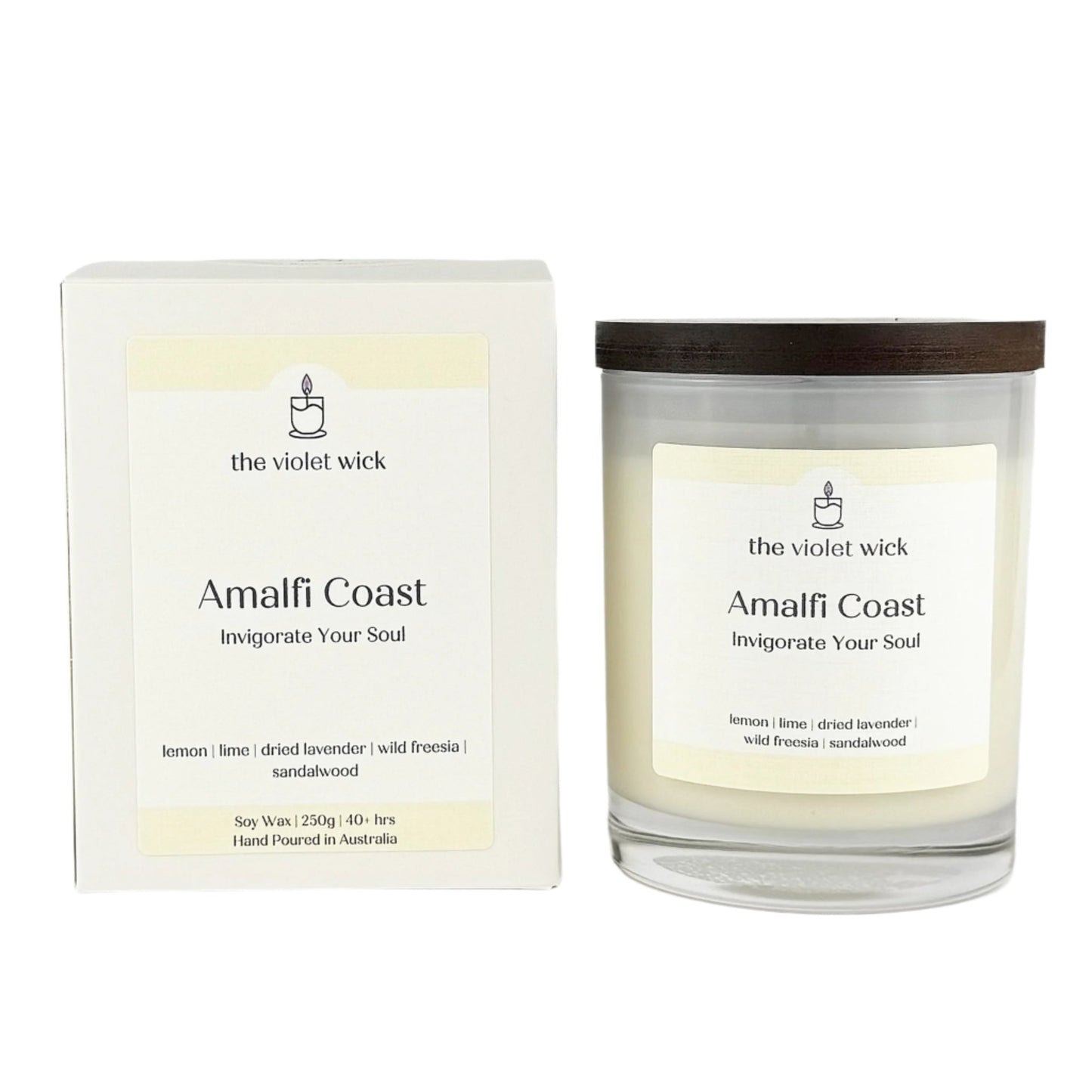 Amalfi Coast soy candle from The Violet Wick