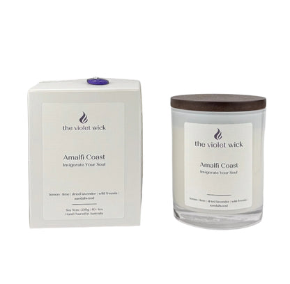 Amalfi Coast soy candle from The Violet Wick