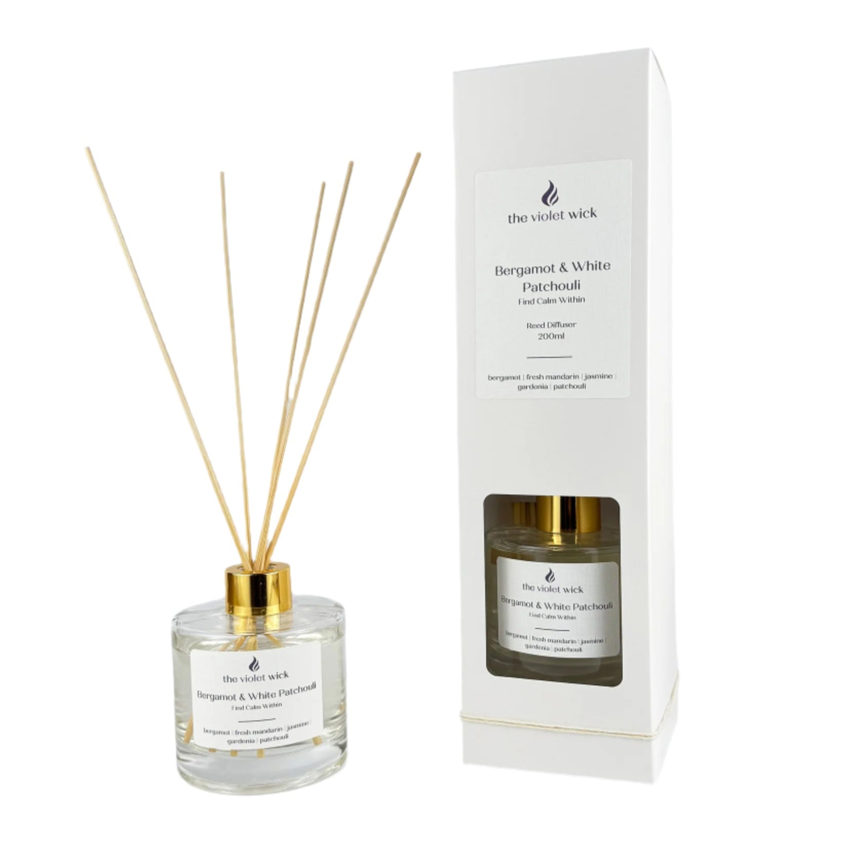 Bergamot & White Patchouli Reed Diffuser