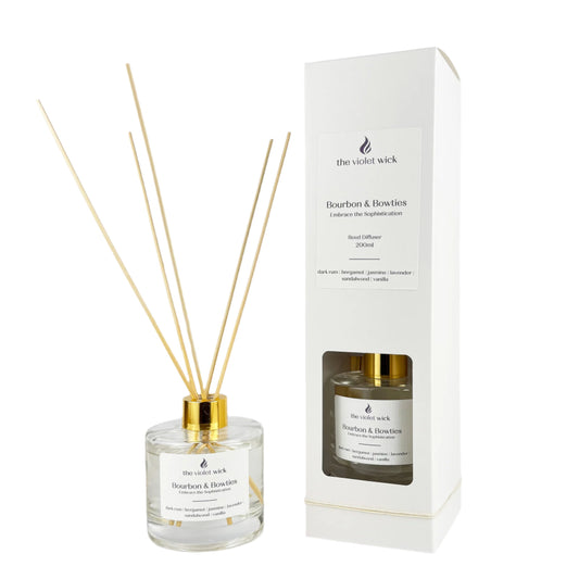 Bourbon & Bowties Reed Diffuser from The Violet Wick