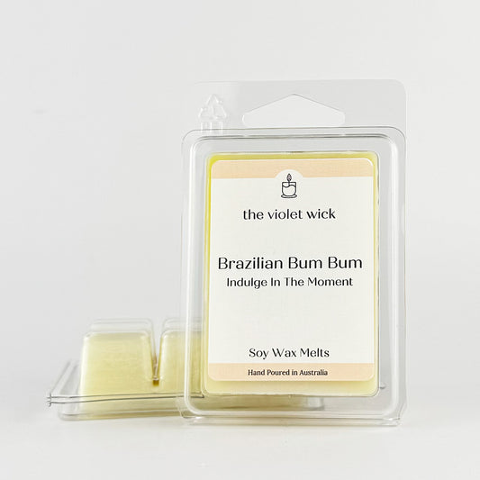 Brazilian Bum Bum soy wax melt from The Violet Wick