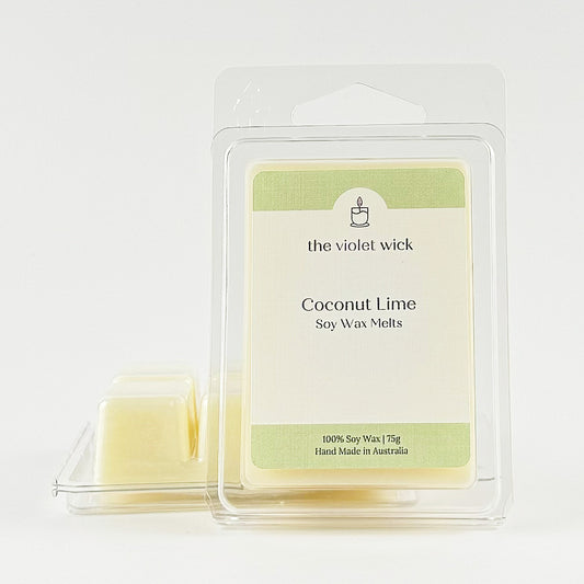 Coconut Lime Soy Wax Melt from The Violet Wick