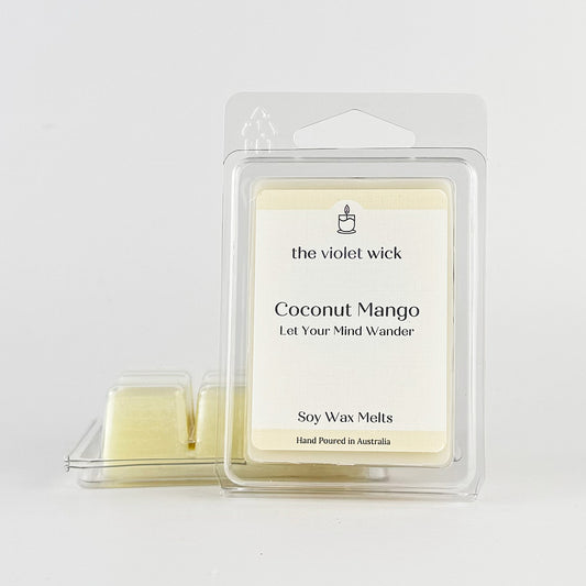 Coconut Mango soy wax melt from The Violet Wick