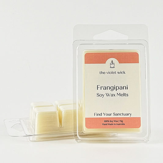 Frangipani soy wax melt from The Violet Wick