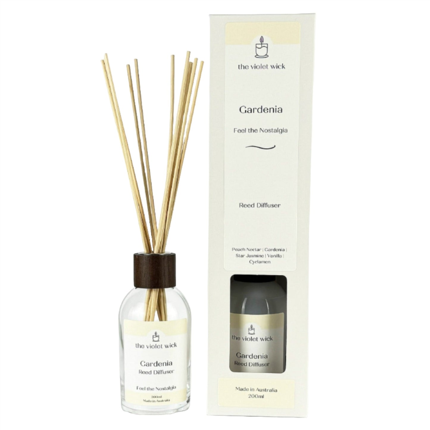 Gardenia Reed Diffuser from The Violet Wick