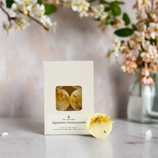 Japanese Honeysuckle Soy Wax Melts from The Violet Wick