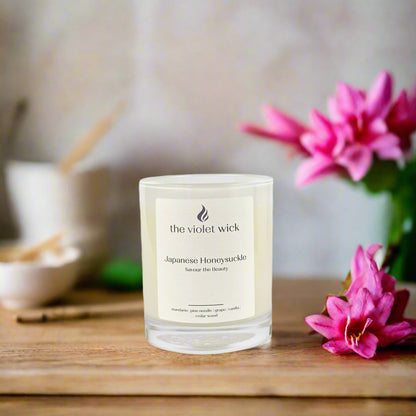 Japanese Honeysuckle soy candle from The Violet Wick