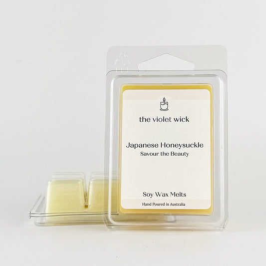 Japanese Honeysuckle soy wax melt from The Violet Wick