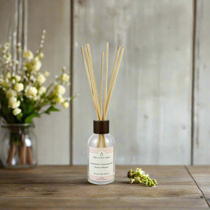Japanese Honeysuckle reed diffuser from The Violet Wick