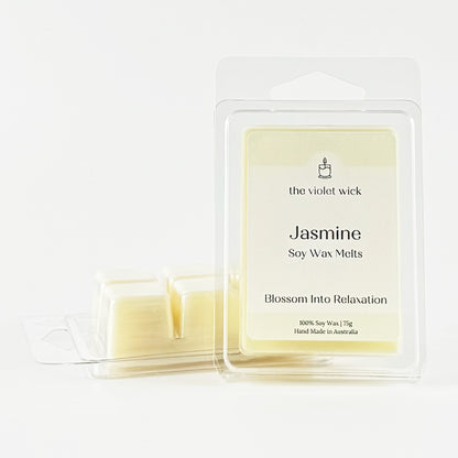 jasmine soy wax melt from The Violet Wick