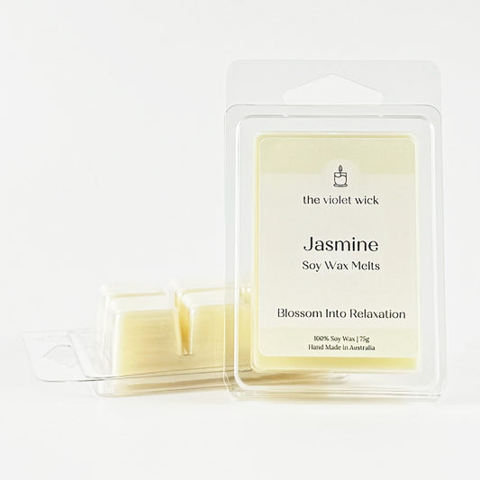 jasmine soy wax melt from The Violet Wick