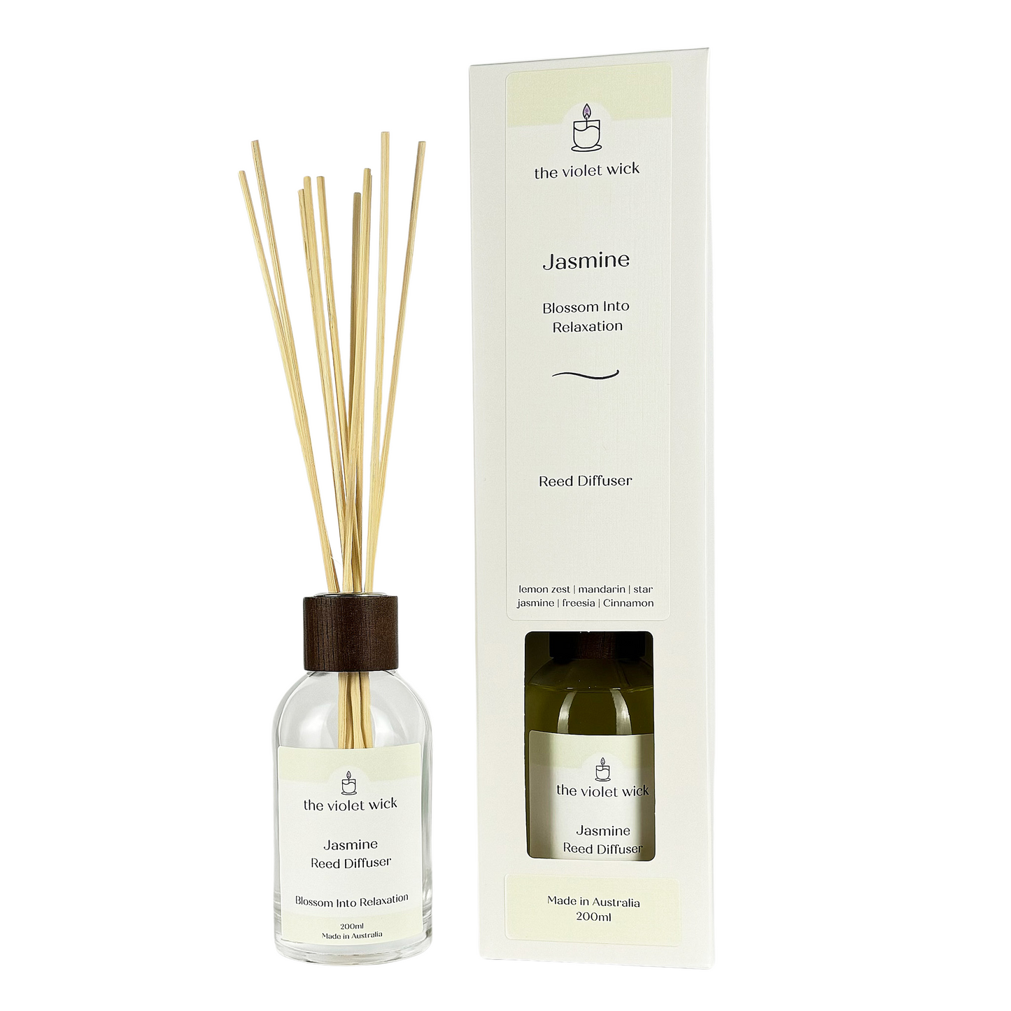 Jasmine Reed Diffuser from The Violet Wick