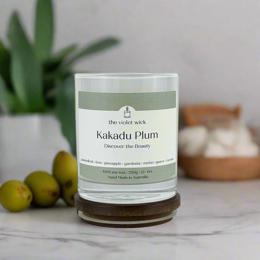 Kakadu Plum Soy Candle | passionfruit, lime, pineapple, gardenia, melon, guava & coconut