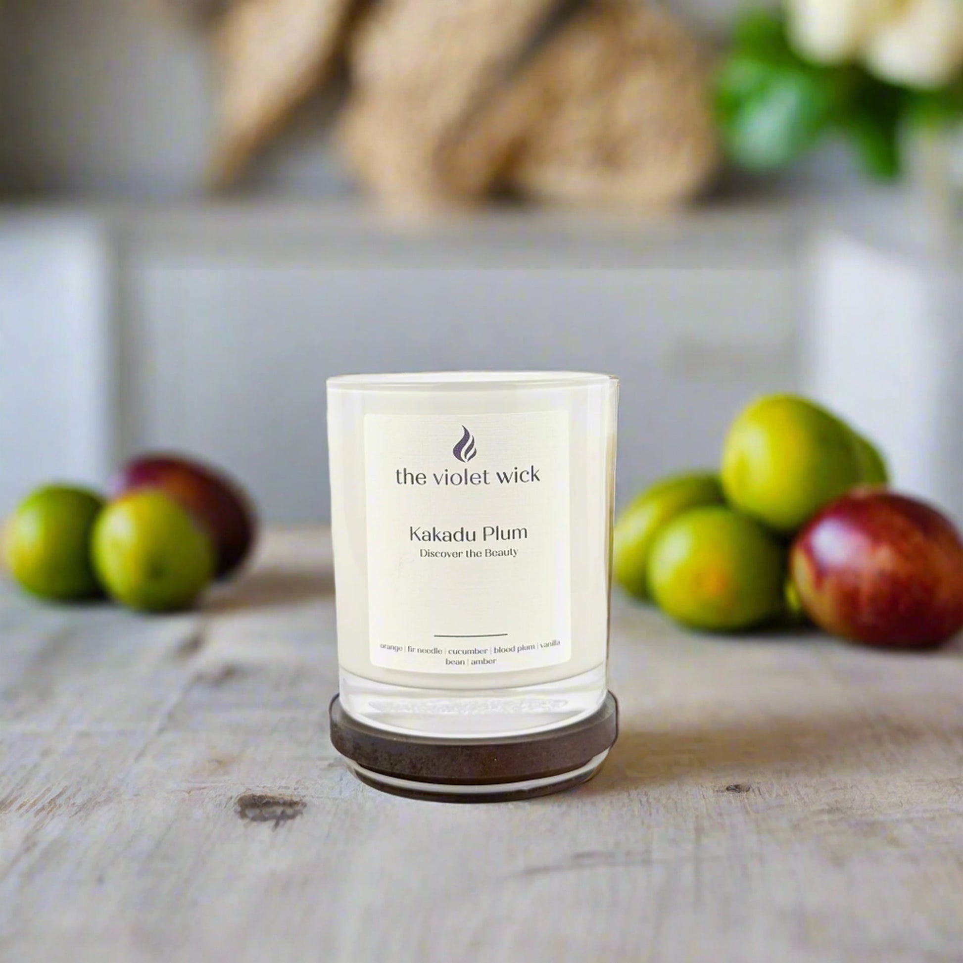 Kakadu Plum Soy Candle | orange, fir needle, cucumber, blood plum, vanilla bean & amber