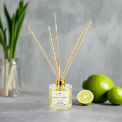 Lemongrass & Persian Lime Reed Diffuser from The Violet Wick