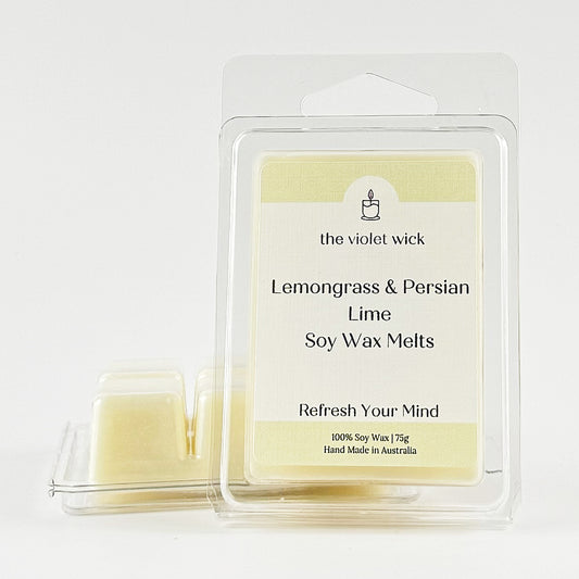 Lemongrass & Persian Lime Soy Wax Melt from The Violet Wick