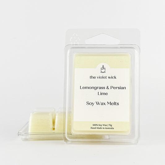 Lemongrass & Persian Lime soy wax melt from The Violet Wick