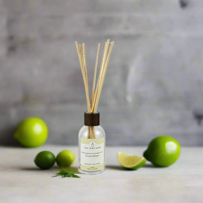 Lemongrass & Persian Lime reed diffuser from The Violet Wick