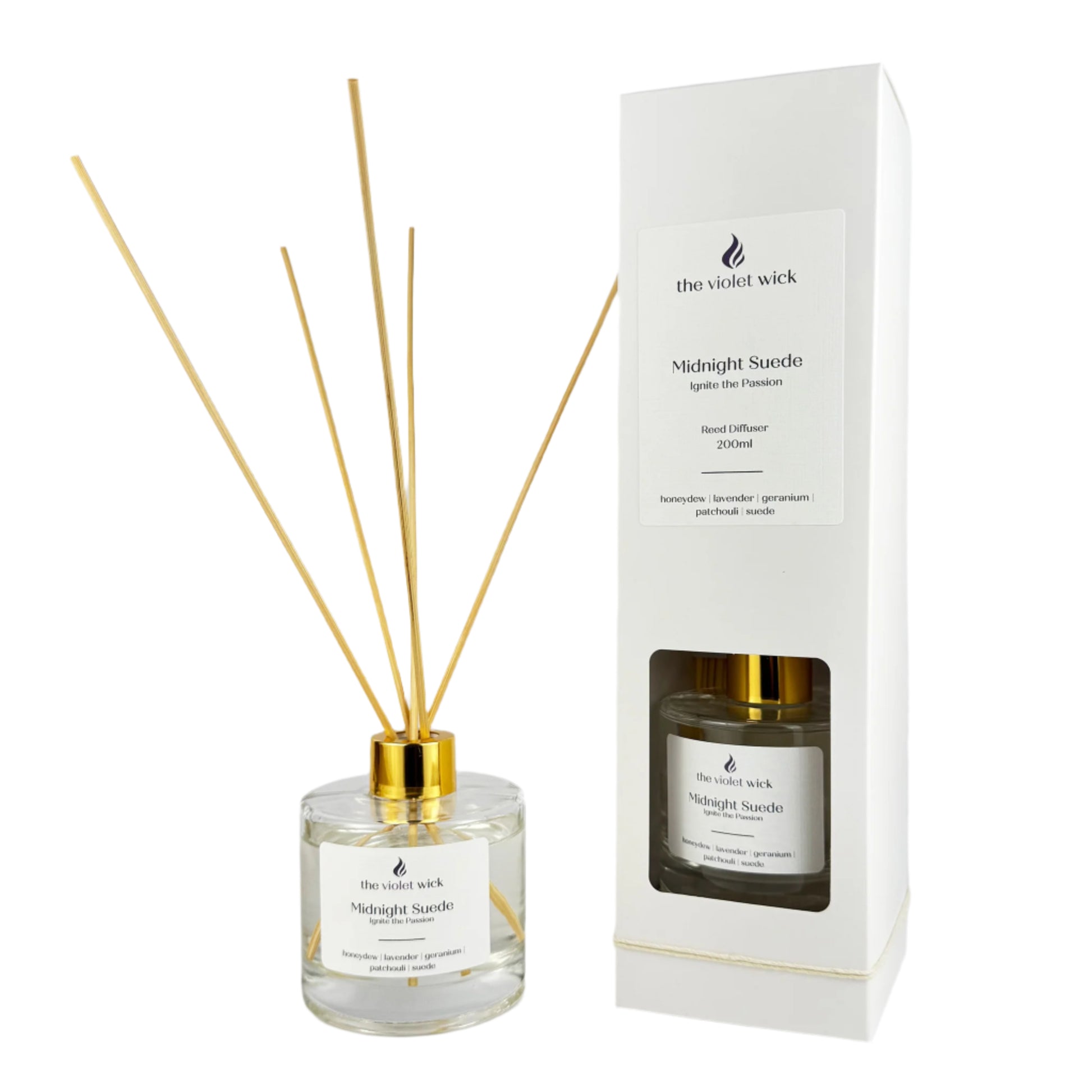 Midnight Suede Reed Diffuser