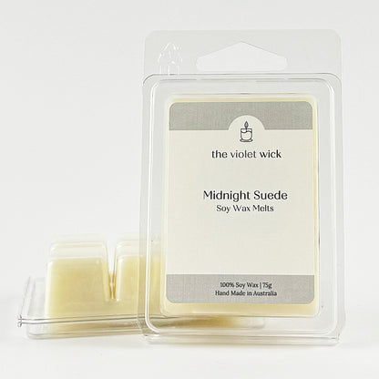 Midnight Suede Soy Wax Melt from The Violet Wick