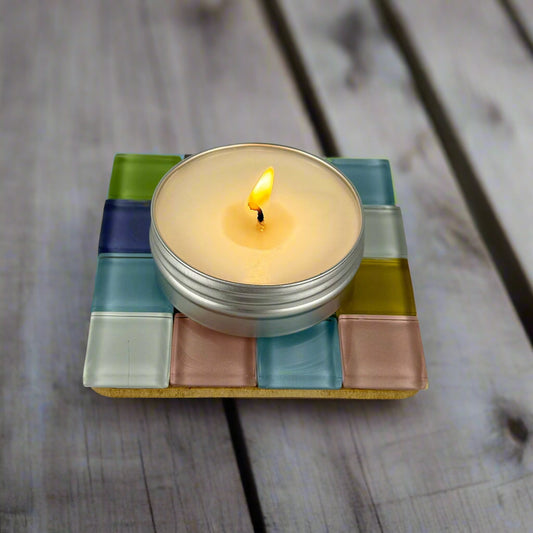 Mosaic Tealight Coaster from The Violet Wick