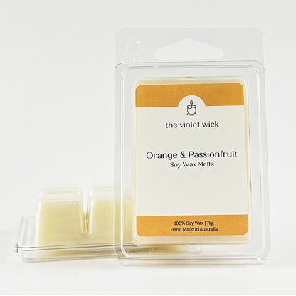 Orange & Passionfruit Soy Wax Melt from The Violet Wick