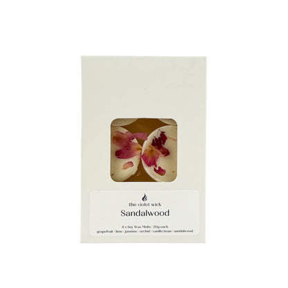 Sandalwood Soy Wax Melts from The Violet Wick