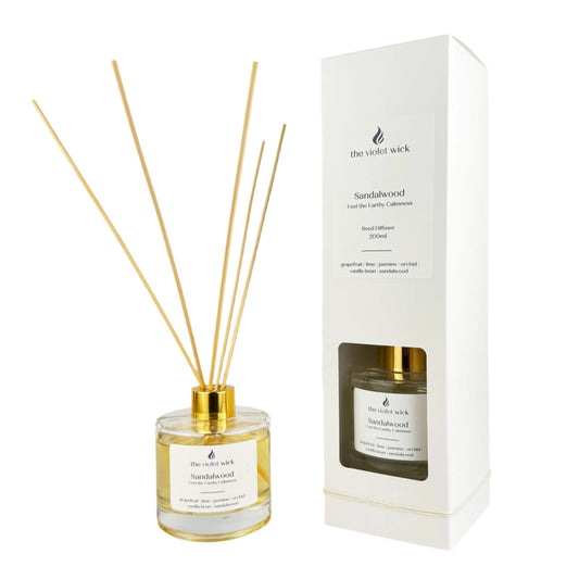 Sandalwood Reed Diffuser from The Violet Wick