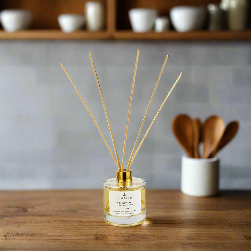 Sandalwood Reed Diffuser from The Violet Wick