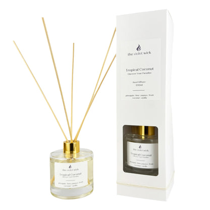 Tropical Coconut Reed Diffuser from The Violet Wick