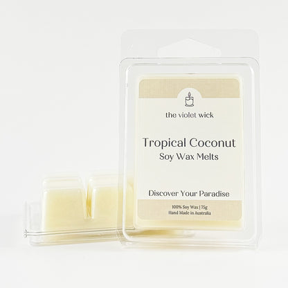 Tropical Coconut Soy Wax Melt from The Violet Wick
