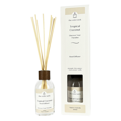 Tropical Coconut Reed Diffuser from The Violet Wick