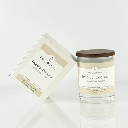 Tropical Coconut Soy Candle from The Violet Wick