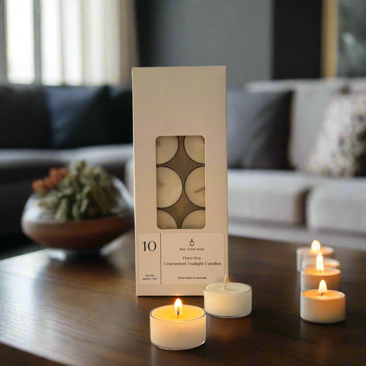 Unscented Soy Tealight Candles