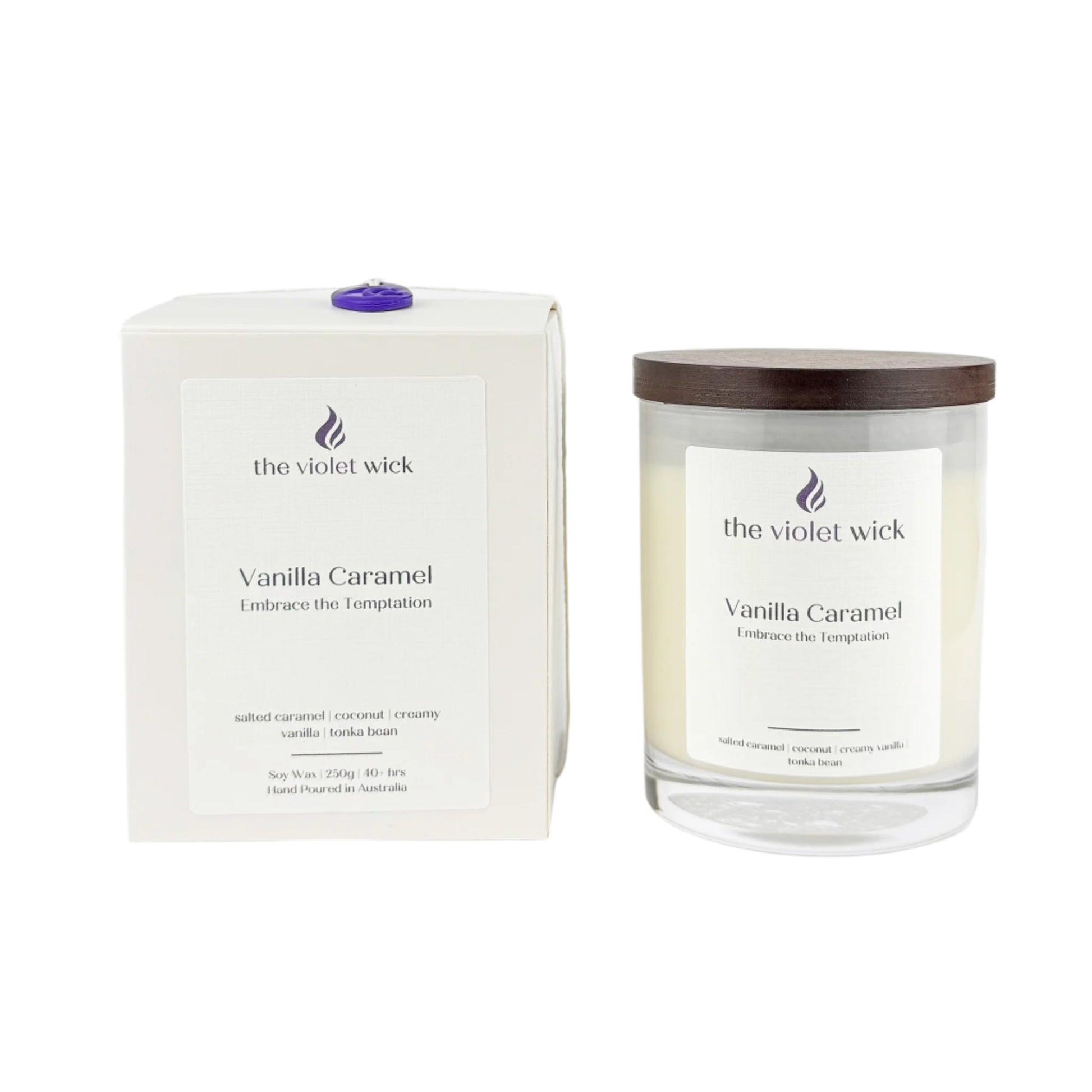 Vanilla Caramel Soy Candle | salted caramel, coconut, creamy vanilla & tonka bean