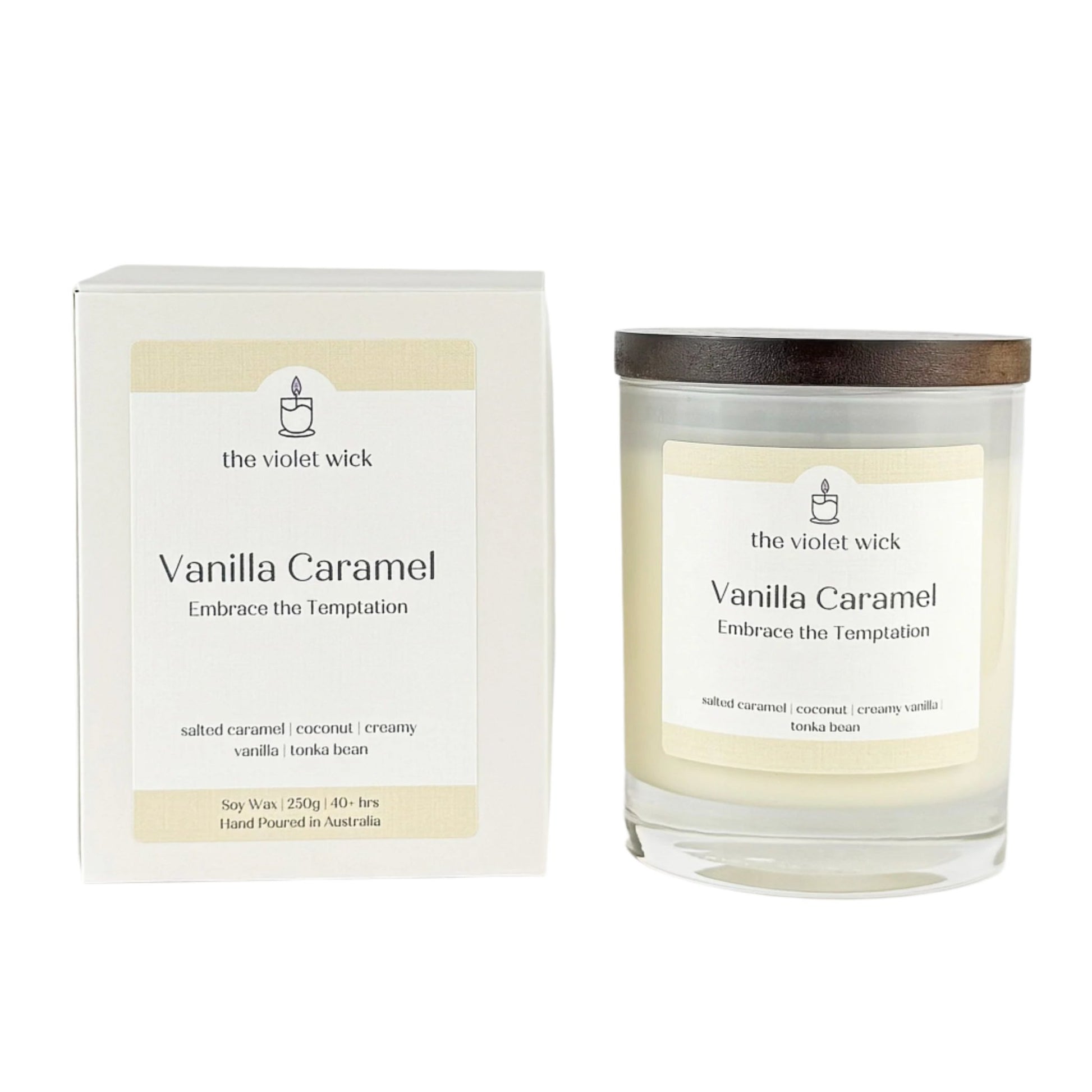 Vanilla Caramel Soy Candle | salted caramel, coconut, creamy vanilla & tonka bean