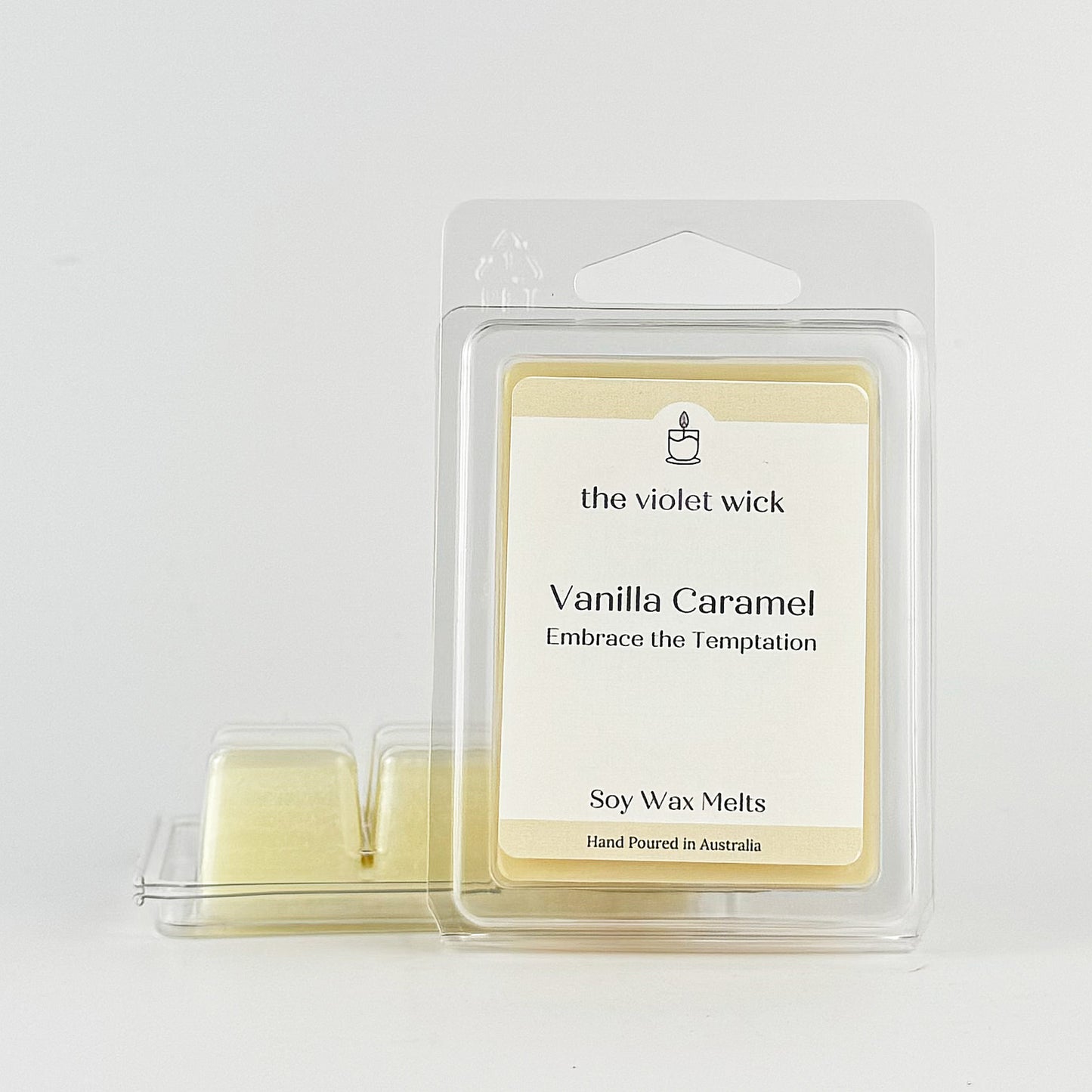 Vanilla Carmel soy wax melt from The Violet Wick